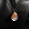 Gold and Silver Resin in a Copper Drop Shaped Pendant Necklace product 1